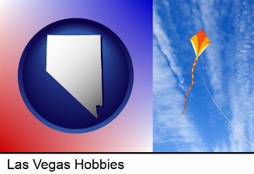 flying a kite in Las Vegas, NV