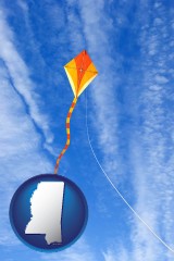 mississippi flying a kite
