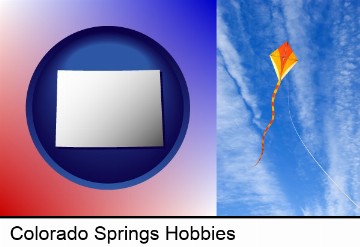 flying a kite in Colorado Springs, CO